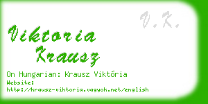 viktoria krausz business card